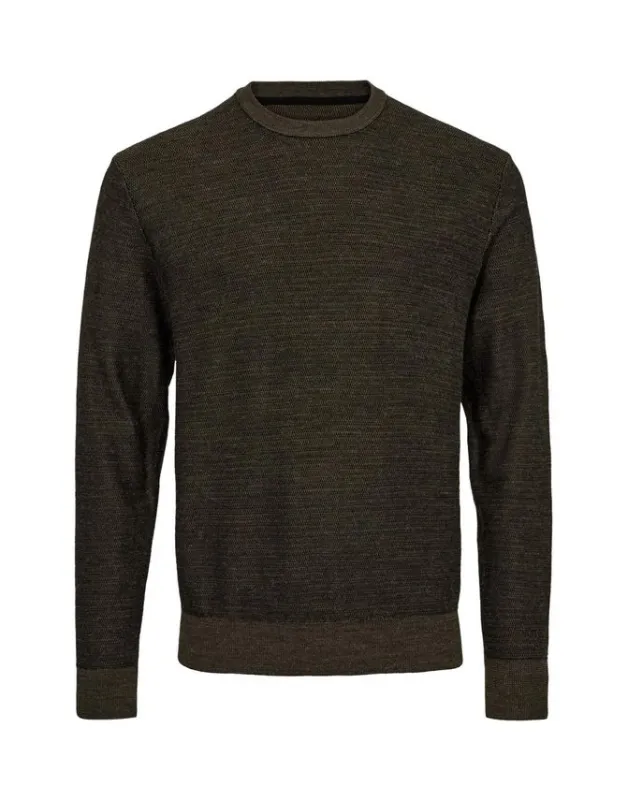 O-neck wool modern fit