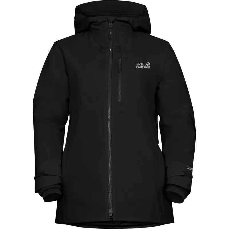 Jack Wolfskin Flowline 3in1, skijakke, dame, sort