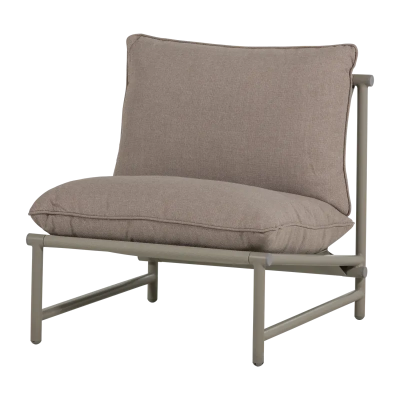 WOOOD - Elvo Haveloungestol Aluminium Sand - 75x82x75 cm