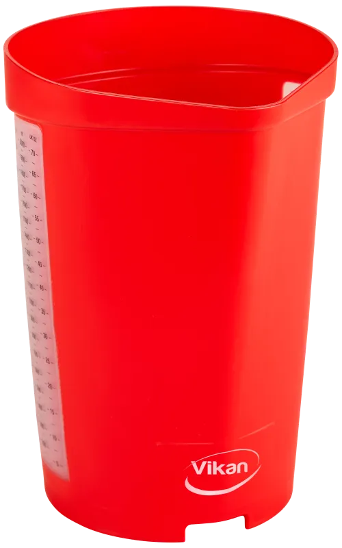 Målekande, 2 ltr, rød PP plast