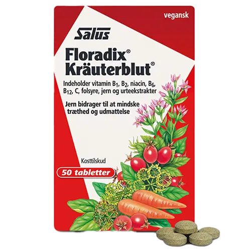 Mezina Floradix Kräuterblut Urte-Jern (50 tabl)