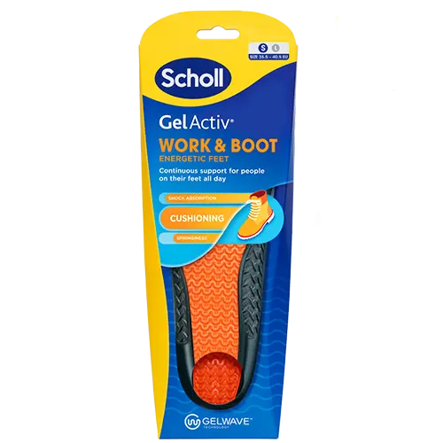 Scholl Gel Activ Insole Work & Boot (S) (1 sæt)
