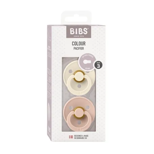 Bibs Colour - 2-pak, Str. 3 (18+ Mdr.), Rund - Latex