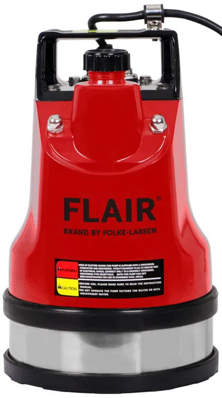 Flair FL-45 dykpumpe lavtsugende 1" 150l/min 450W