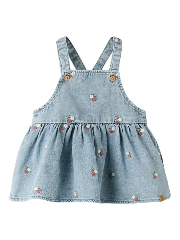 Lil' Atelier Funda Jeanskjole - Medium Blue Denim - 80