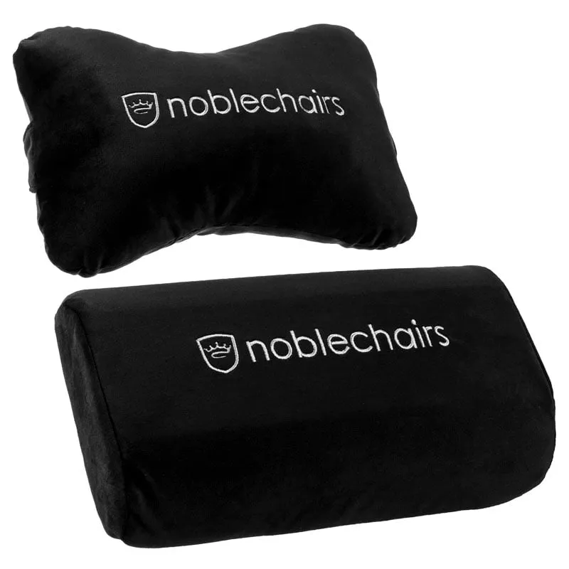 noblechairs pudesæt til gamingstol EPIC/ICON/HERO Black/White Puder - GEEKD.dk