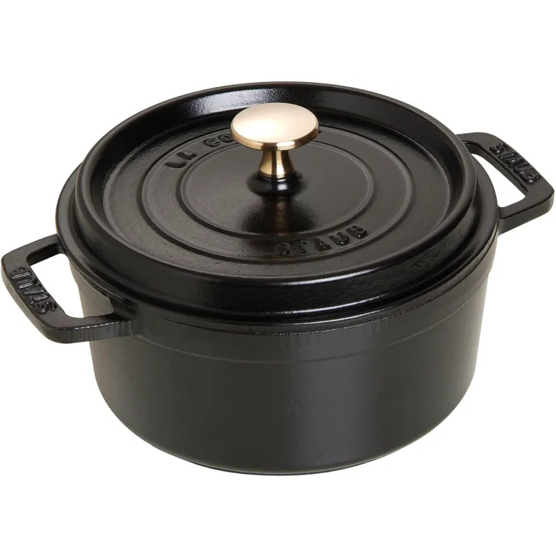Staub La Cocotte Rund cocotte 18cm. 1,7 liter, sort
