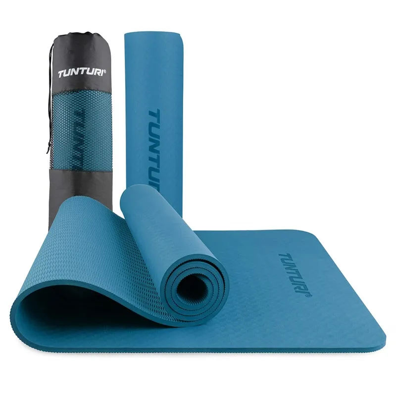 Tunturi 8mm Yogamåtte - Petrol Blå