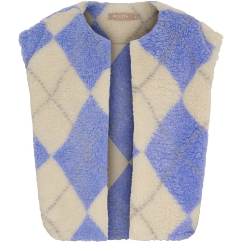 Marta du Chateau dame vest MdcPam 26801 - Beige/blue