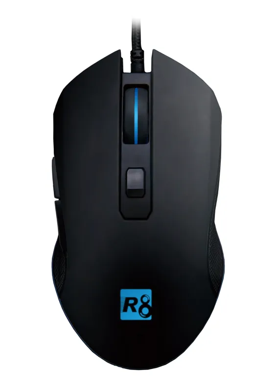 Gaming mus "Disc0"  -  Præcis 3600 DPI gaming mus med LED og 4 hastigheder