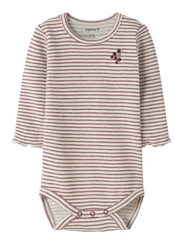Bripa Langærmet Body - Oxblood Red - 62