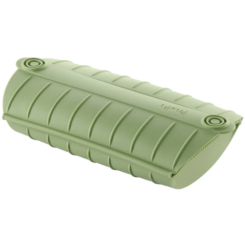 Lékué Dampkoger med bakke, grøn, 2 port.