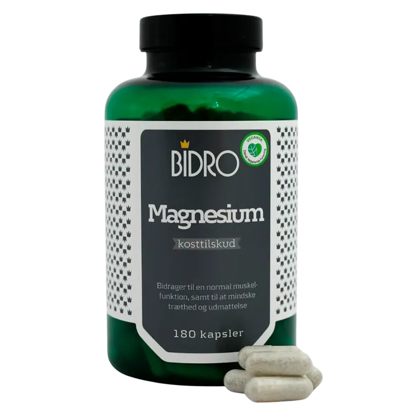Bidro Magnesium Vegansk (180 kap)