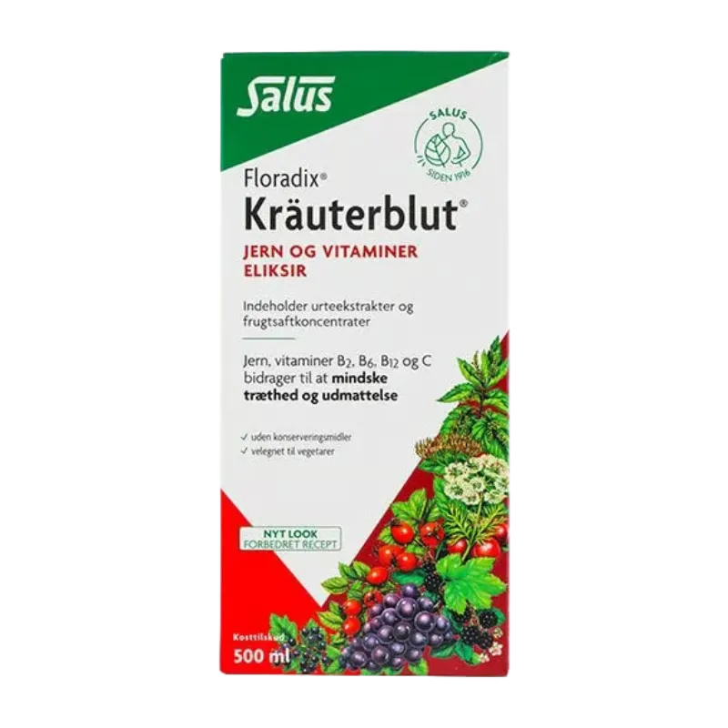 Salus Floradix Kräuterblut Urte-Jern Mikstur (500 ml)