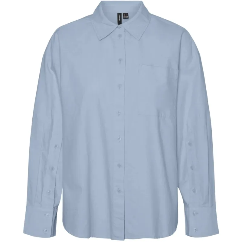 VERO MODA dame skjorte VMNELLIE - Cashmere Blue