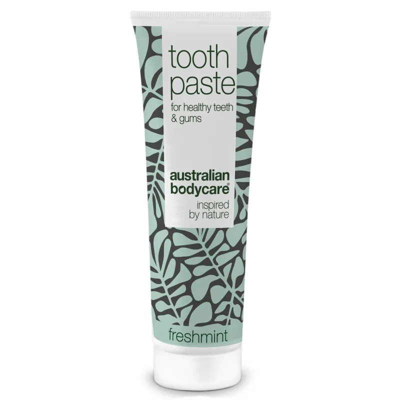 Tea Tree Oil Tandpasta med fluor â Til god mundhygiejne og pleje ved paradentose og mundsvamp