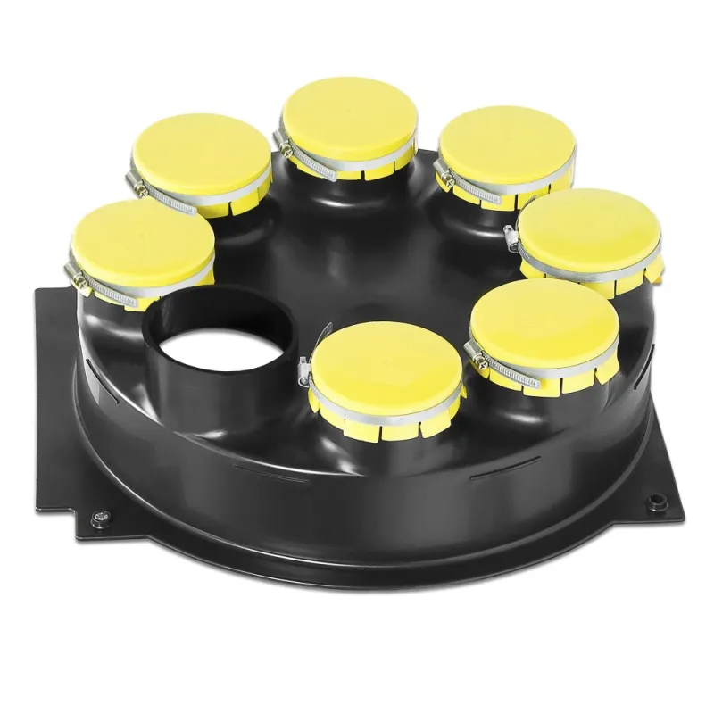 Adapter ventilator til 8 slanger