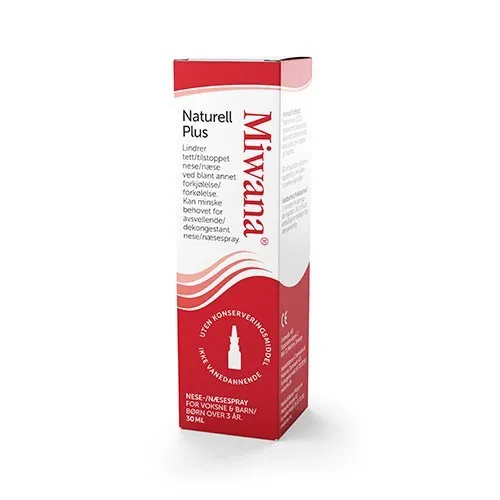 Miwana Næsespray Naturel Plus - 30 ml.