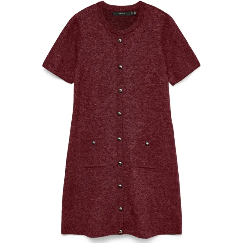Vero Moda dame strik kjole VMJOHANNA - Tawny Port