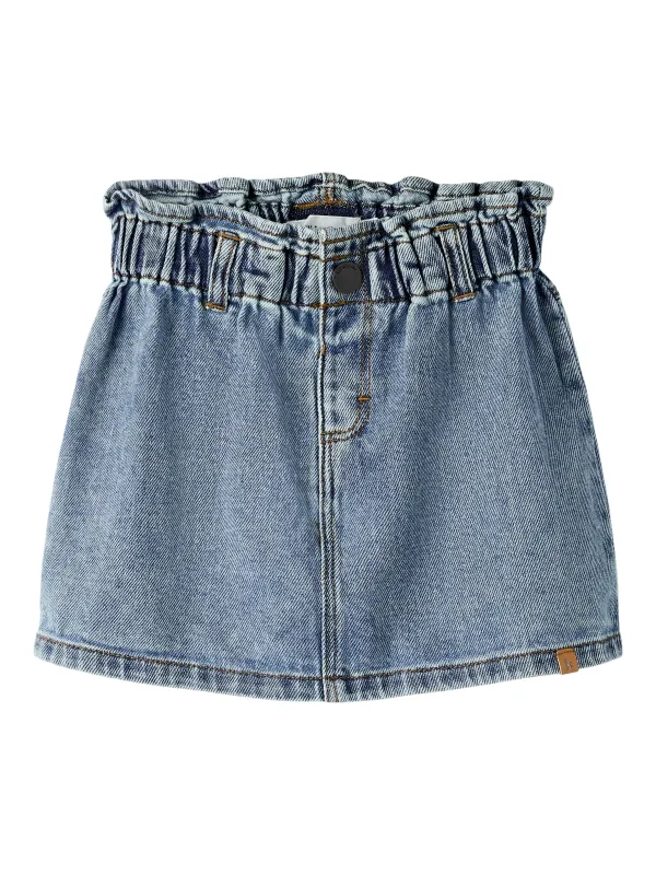 Lil Atelier Karole - Denim Skirt - Medium Blue Denim - 92 cm