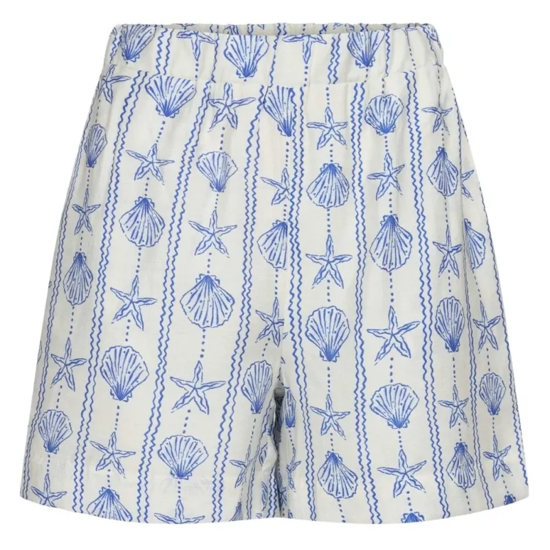 LIBERTÈ dame shorts MIE - CREME BLUE MUSSEL