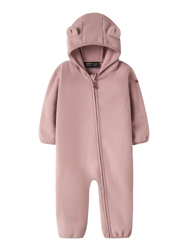 Name It - Meeko Fleece Suit - Woodrose - 50/56 cm