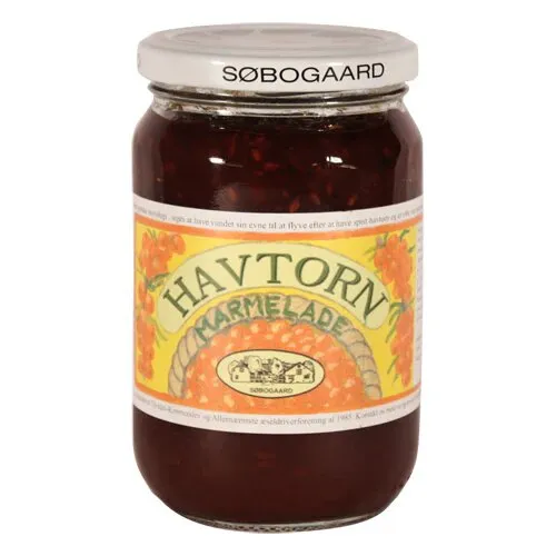 Havtornmarmelade m. hele bær Øko. - 400 gram