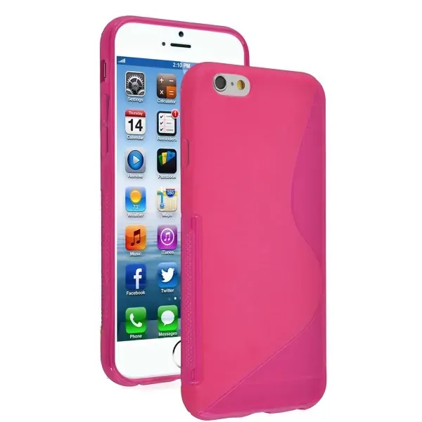 S-Line TPU cover til iPhone 6 Plus/6S Plus. Pink.