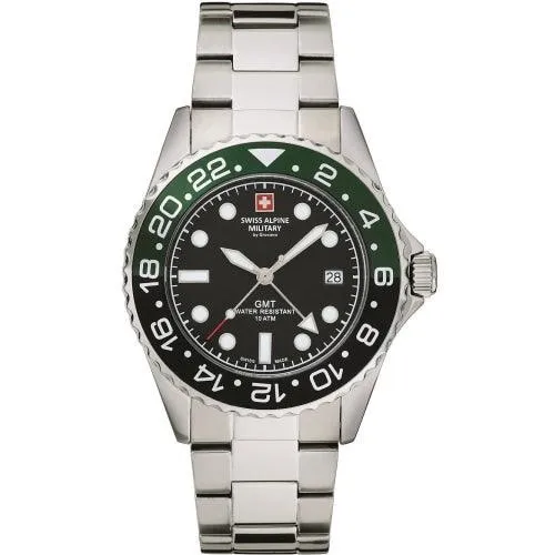 Swiss Alpine Military GMT Dark Green Herreur