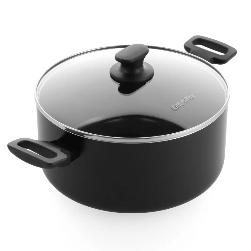 Greenpan Essence gryde med låg 24 cm, sort