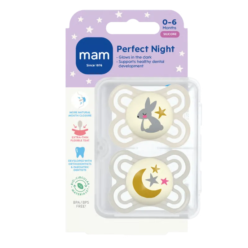 MAM Perfect Night Silk 0-6M V Neutral (2 stk)