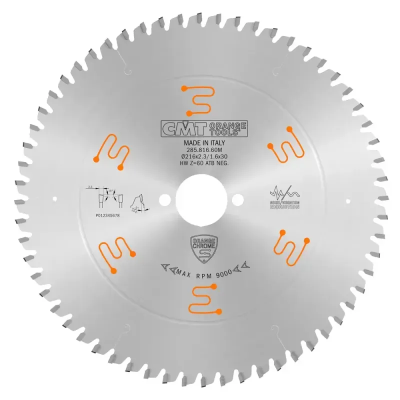 CMT Klinge 216x2,3x30 Z60 W Neg Chrom
