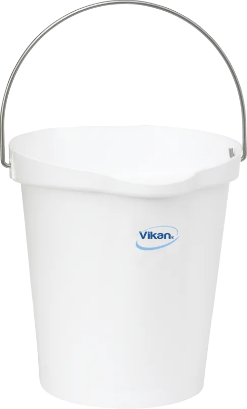 Spand 5686, plast m/rf bærehåndtag 12ltr, hvid