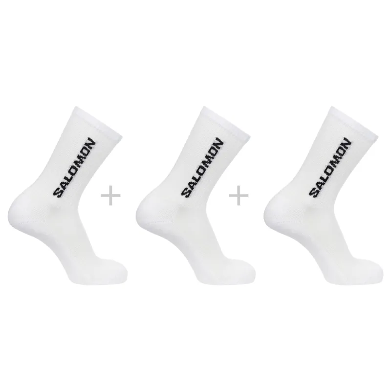 Salomon Everyday Crew, sokker, 3-pak, hvid