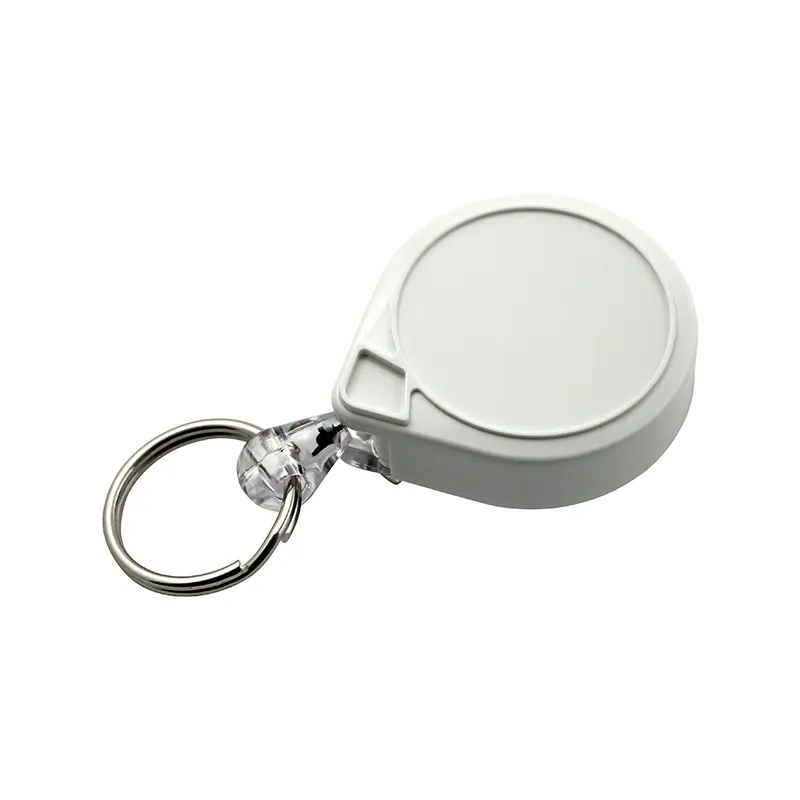 KEY-BAK nøglering Mini-Bak HVID med clips