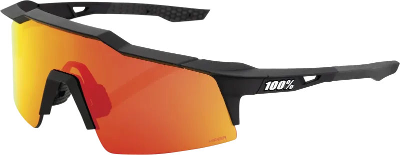 100% SPEEDCRAFT SL - Soft Tact Black - HiPER Red Multilayer Mirror Lens
