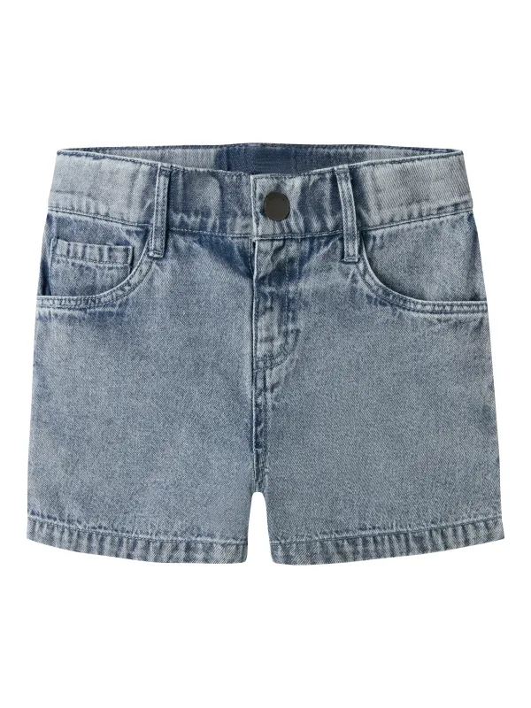 Lil Atelier Funda - Loose Denim Shorts - Medium Blue Denim - 92 cm