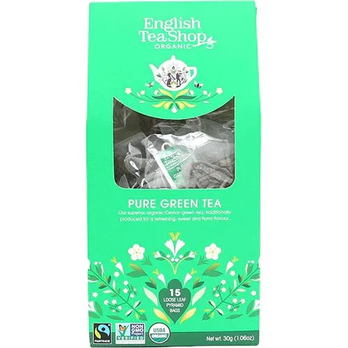 Pure Green Tea, Øko - 15 breve