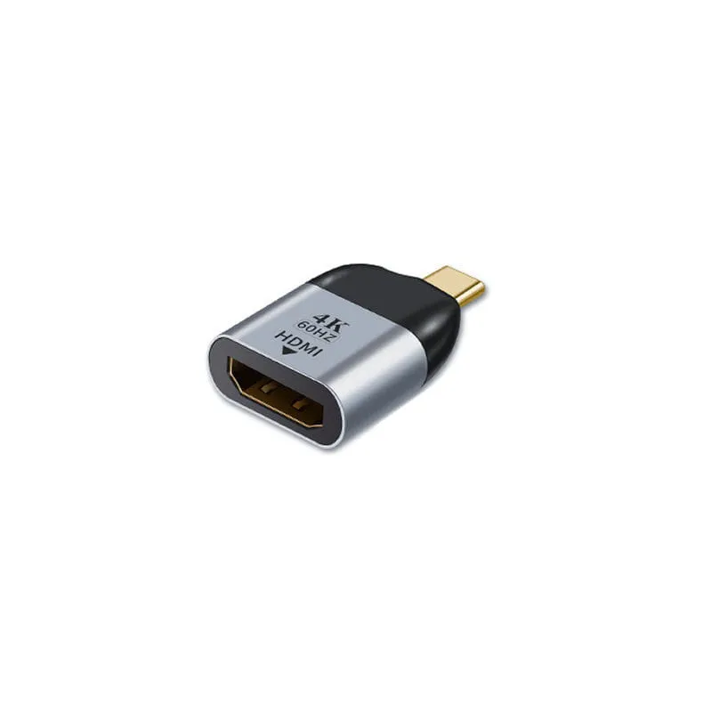 USB-C til HDMI Adapter 4K 60Hz  -  Grå/Sort
