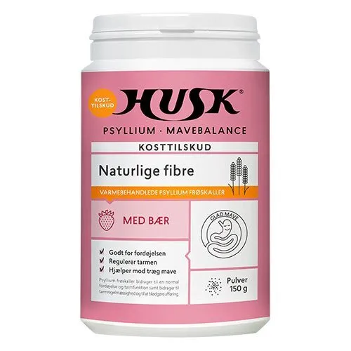 HUSK Psyllium Mavebalance med bær - 150 gram