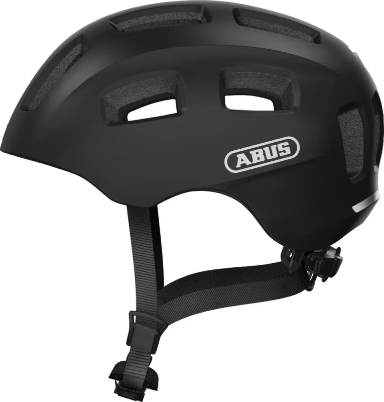 Abus Youn-I 2.0 Hjelm m. LED lys - Sort