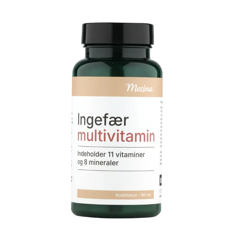 Mezina Ingefær + Multivitamin (180 tabl)