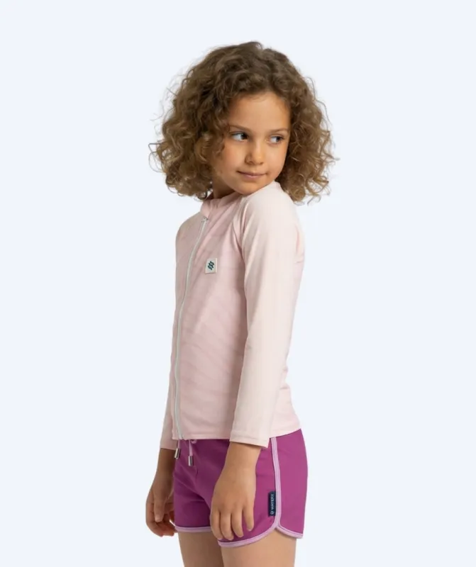 Watery UV-trøje til børn - Fjord Langærmet Rashguard - Pink - UV badetøj