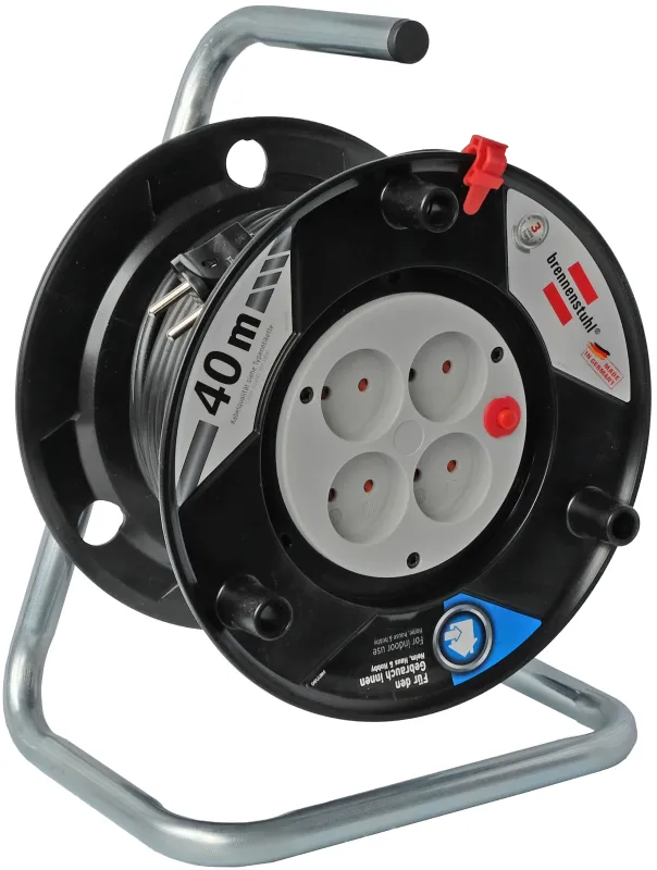 Kabeltromle 40 meter med 4 udtag