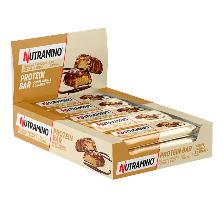 Nutramino Proteinbar Crispy Vanilla & Caramel (12 x 55 g)