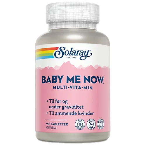 Solaray Baby-Me-Now Multi-Vitamin (90 tabletter)