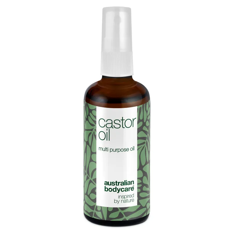 Castor Oil  -  Plejende ricinusolie til hud og hår â Fugtgivende ricinusolie til hud, hår, bryn og vipper. Lindrer tørhed og plejer irriteret hovedbund. 100 % naturlig olie.