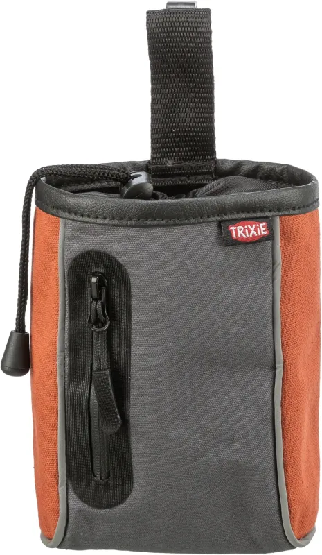 Trixie - Snack bag 2 in 1, Ø9×15 cm, godbidstaske ass. farver