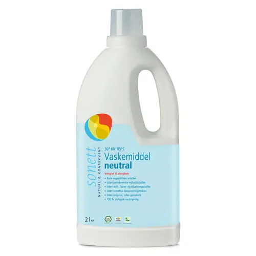 Sonett Vaskemiddel Fl. Neutral (2 ltr)