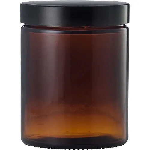 Brun glaskrukke - 180 ml.